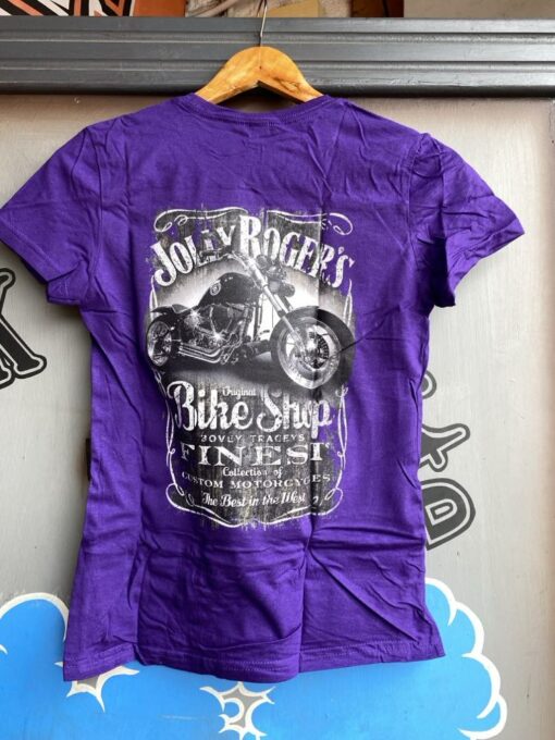 'JOLLY CLASSIC' LADIES T-SHIRT - small front Logo, large back with ROUNDED neck - BSM-WTS003 - Image 2