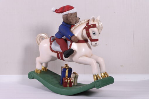 BEAR ON ROCKING HORSE JR 230112 - Image 4