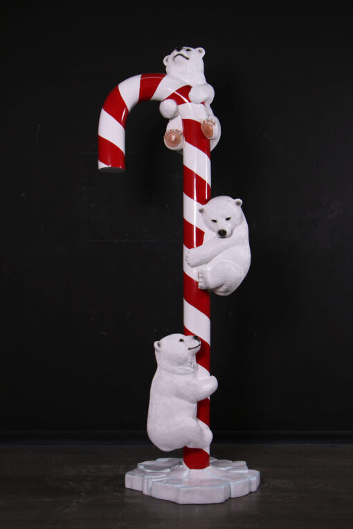 CANDY CANE WITH POLAR BEAR CUBS JR 250046