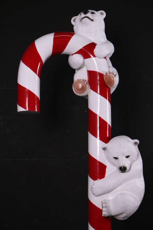 CANDY CANE WITH POLAR BEAR CUBS JR 250046 - Image 3