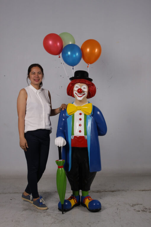 CLOWN WITH UMBRELLA AND BALLOONS JR 180169 - Image 11