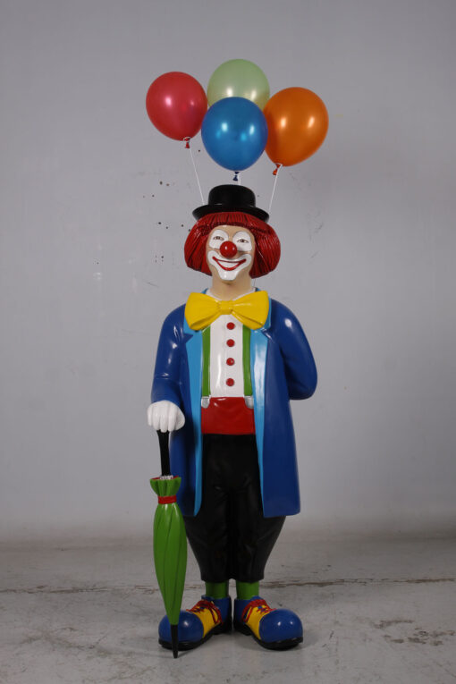CLOWN WITH UMBRELLA AND BALLOONS JR 180169